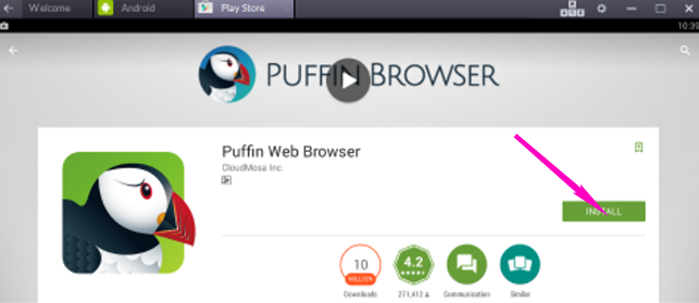 cara setting puffin web browser